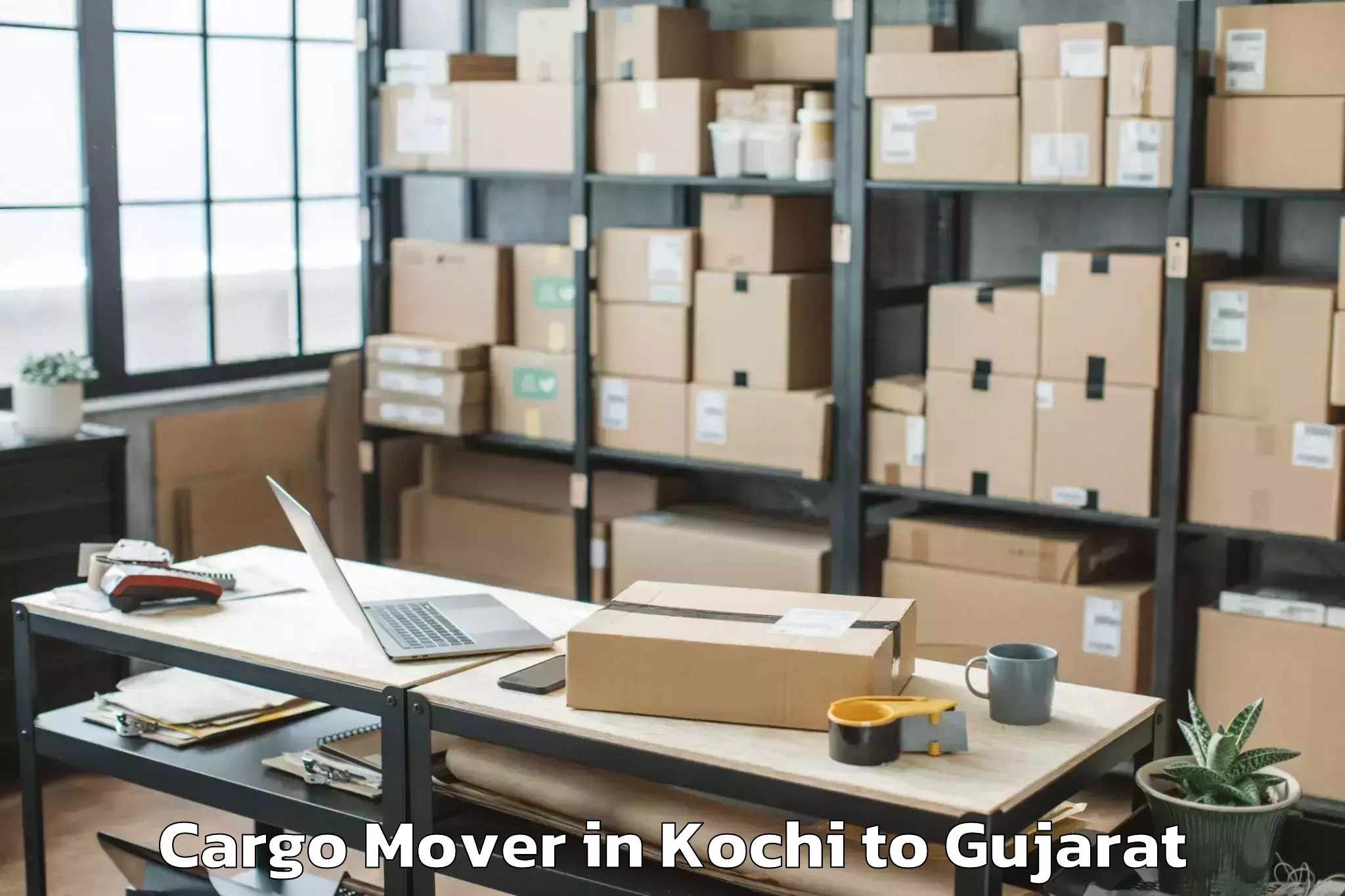 Book Kochi to Abhilashi University Rajkot Cargo Mover Online